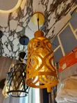 Gold Pattern Pendant Light - E27 - 3