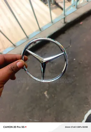 Mercedes-Benz Chrome Plated Metallic Finish Trunk Logo