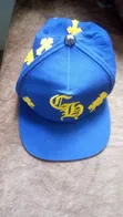 Chrome Hearts Classic Blue Cotton & Leather Sun Hat - 2