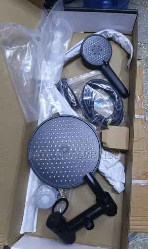 Modern Matte Black Shower System Set