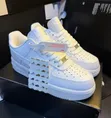 Nike Air Force 1 White Sneakers - 1