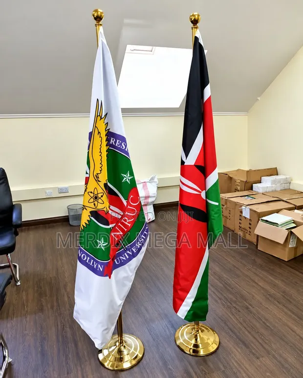 Adjustable Flag Pole and Custom Flags - 1