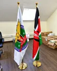 Adjustable Flag Pole and Custom Flags - 1