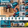 Makita 21V Cordless Drill Kit - 4
