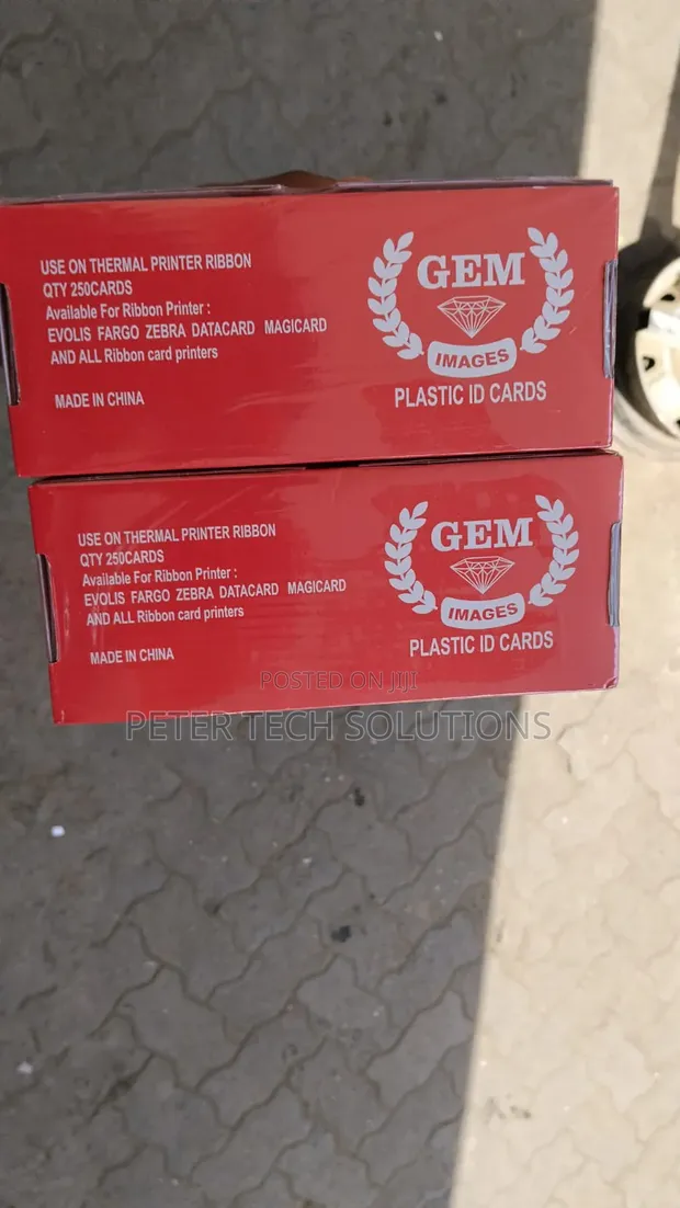 Gem Plain White High Quality ID PVC Cards - Kadi 250 - 1