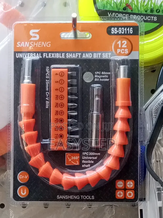 Universal Flexible Drill Shaft with Bit Holder - 1