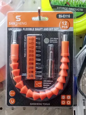 Universal Flexible Drill Shaft with Bit Holder
