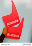 New 4pcs Red Sparco Rally Styled Universal Mudflaps - 1