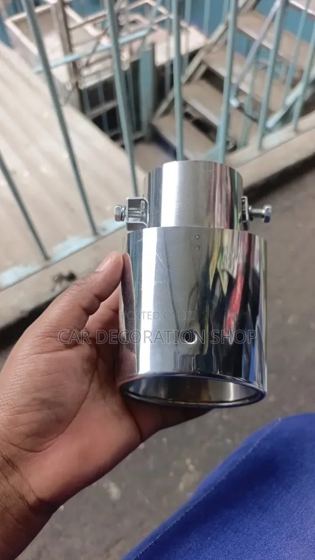 Chrome Finished Exhaust Tip (Straight/Bent) - 1