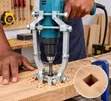 Square Hole Drill Bit Adapter Set - 4