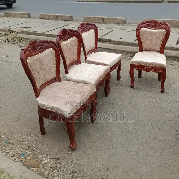 Solid Mahogany Dining Chairs (Set of 4) - 1