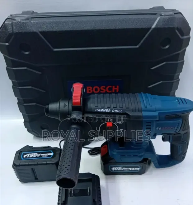 Bosch 198V Cordless Rotary Hammer Drill with 2 Batteries - 1