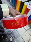 High Visibility Reflective Safety Tape (Yellow/Red) - 50m - 1