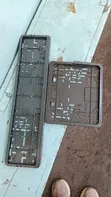 New Carbon Fiber License Plate Holder Set - 1