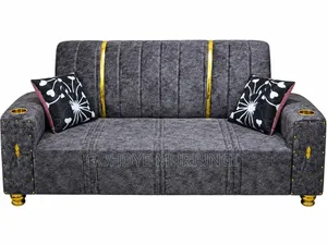 Channel-Tufted Velvet Glam Sofa with Cup Holders