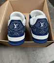 Louis Vuitton LV Trainer Monogram Denim Sneakers - 3