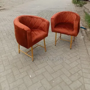 Burnt Orange Manicure or Styling Seat