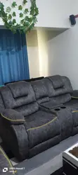 5-Seater Sofa Set - Gray Leather - 2
