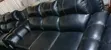 Premium Black Leather 7 Seater Sofa Set - 5
