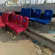 Church Chairs with Powder Coated Frame and Book Rack - 2