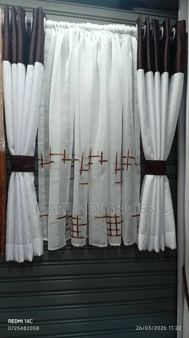 Stylish Kitchen Curtains - Brand New - 1