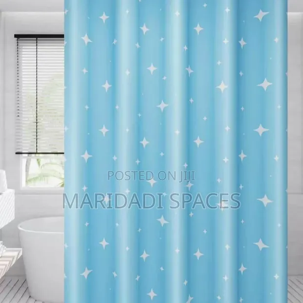 Stylish Waterproof Shower Curtain - 180x180cm - 1