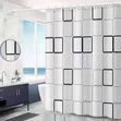 Stylish Waterproof Shower Curtain - 180x180cm - 3