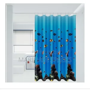 Waterproof Shower Curtain with 12 Hooks