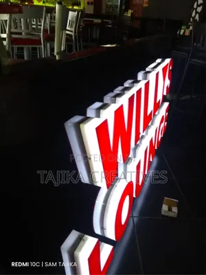 3D Illuminated Signage for Lounges
