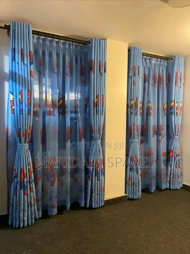 Stylish Cartoon Blackout Curtains for Kids - 1