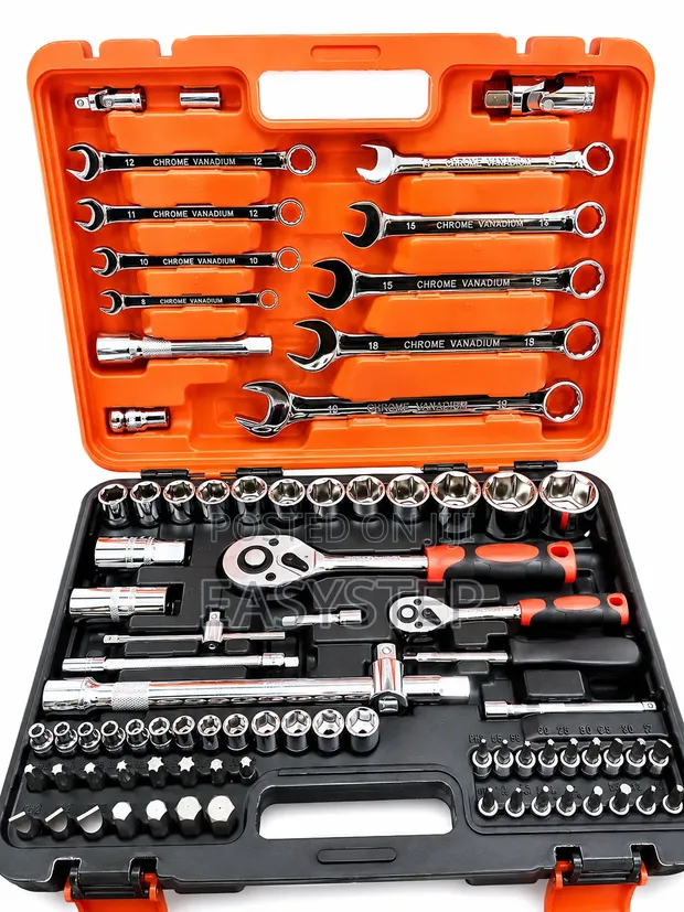 DEKO 82-Piece Socket & Spanner Tool Set - 1