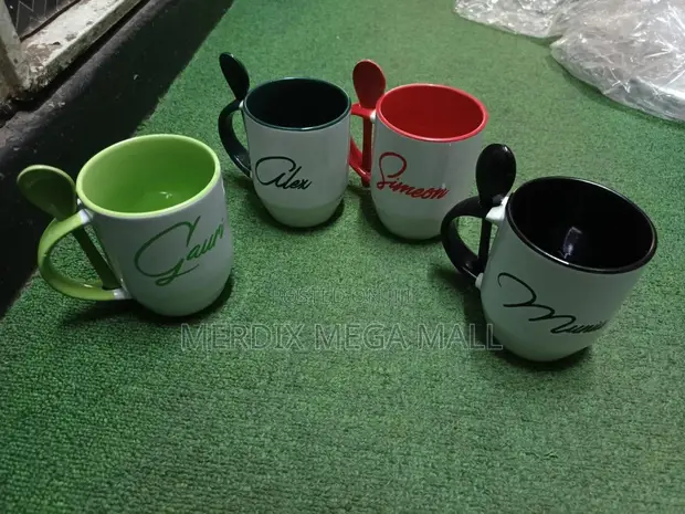 Custom Printed Mugs - Spoon Design - 1