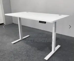 Boss Office Products Modern White Electric Desk