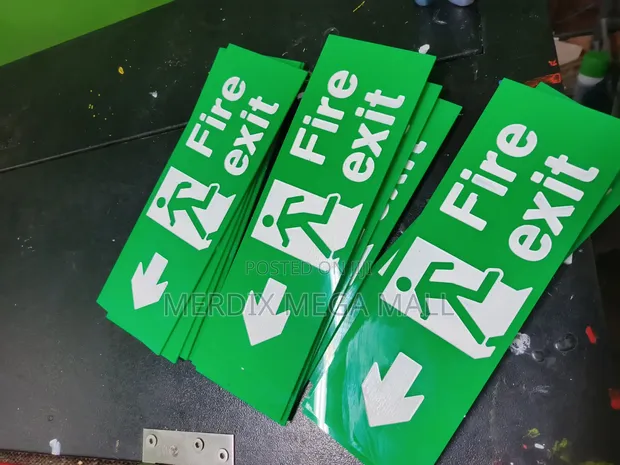 Fire Exit Signs & Safety Signage - 1