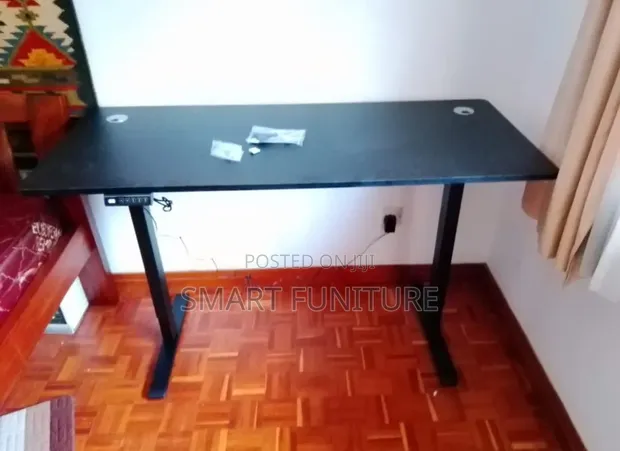 Metallic Frame Electric Height-Adjustable Desk - 1
