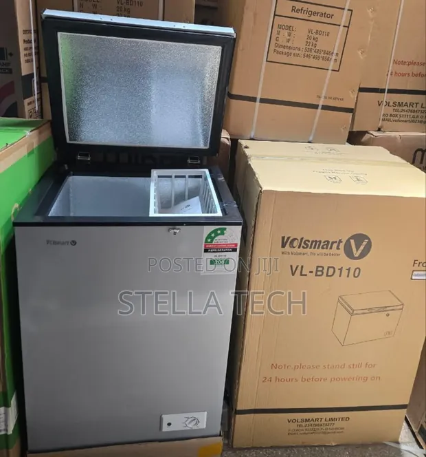 110 Litres Volsmart Chest Freezer - Brand New - 1