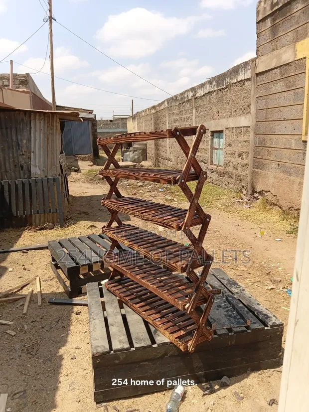Brand New Brown 30 Pair Foldable Shoe Rack - 1