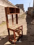 Beautiful Pallet Kitchen Table with Storage Shelves - 2