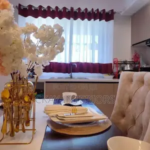 Home Interiors Yellow & Maroon Themed Window Curtains