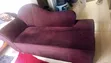 Brown Velvet Chaise Lounge Sofa - 1
