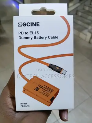 USB-C PD to Nikon EL-EL15 Dummy Battery Cable (Braided)