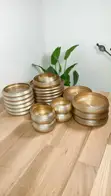 Kiset cha Dinnersi cha Kifahari cha Dhahabu/Kahawia cha Vipande 24 - 3