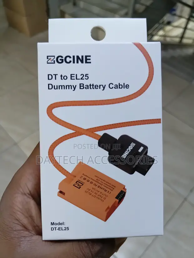 ZGCINE DT-D-Tap to LP-E25 Dummy Battery Cable - 1