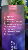 C211 Nebula Sky Light Projector - Pembe Nne Zinazoweza Kurekebishwa - 2