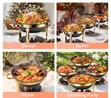 6L Chafing Dish ya Granite/Stainless Steel ya Premium - 2