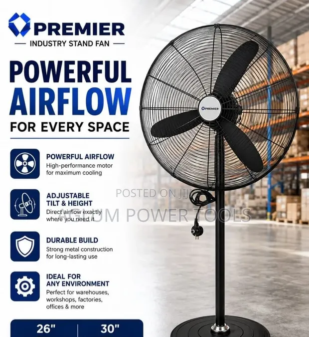 Premier 26" Industrial Stand Fan - 1