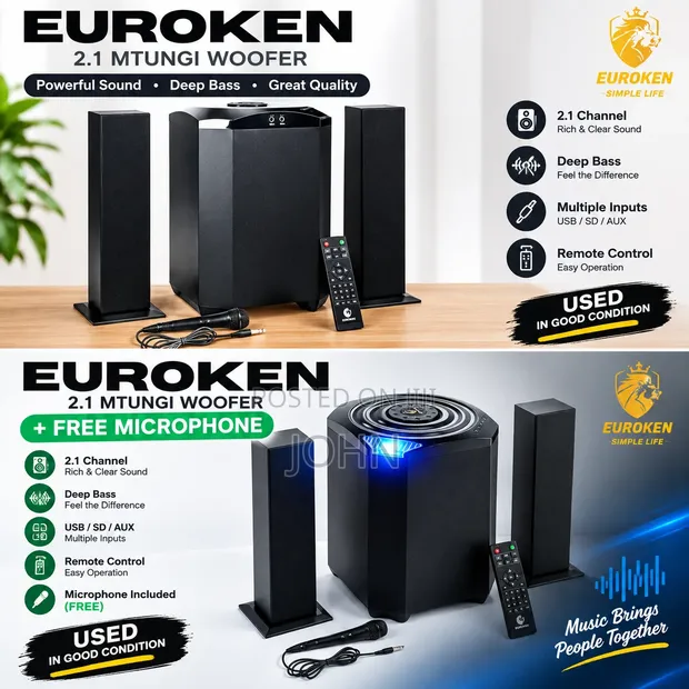 Euroken EK-607 3.1 Channel Woofer System - 1