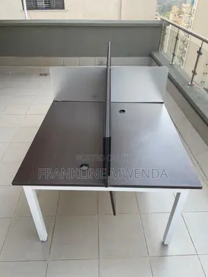 4-Part Modular Workstation & Conference Table Set