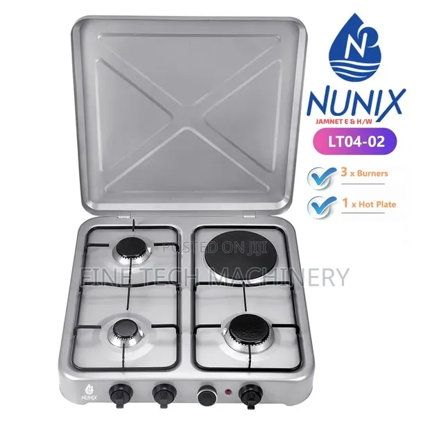 Nunix 3+1 Table Top Gas Cooker - 1