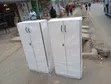 White 2-Door Lockable Office Bookshelf Cabinet - 4